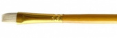 Кисть художественная щетина Гамма "Студия", плоская №4, длинная ручка